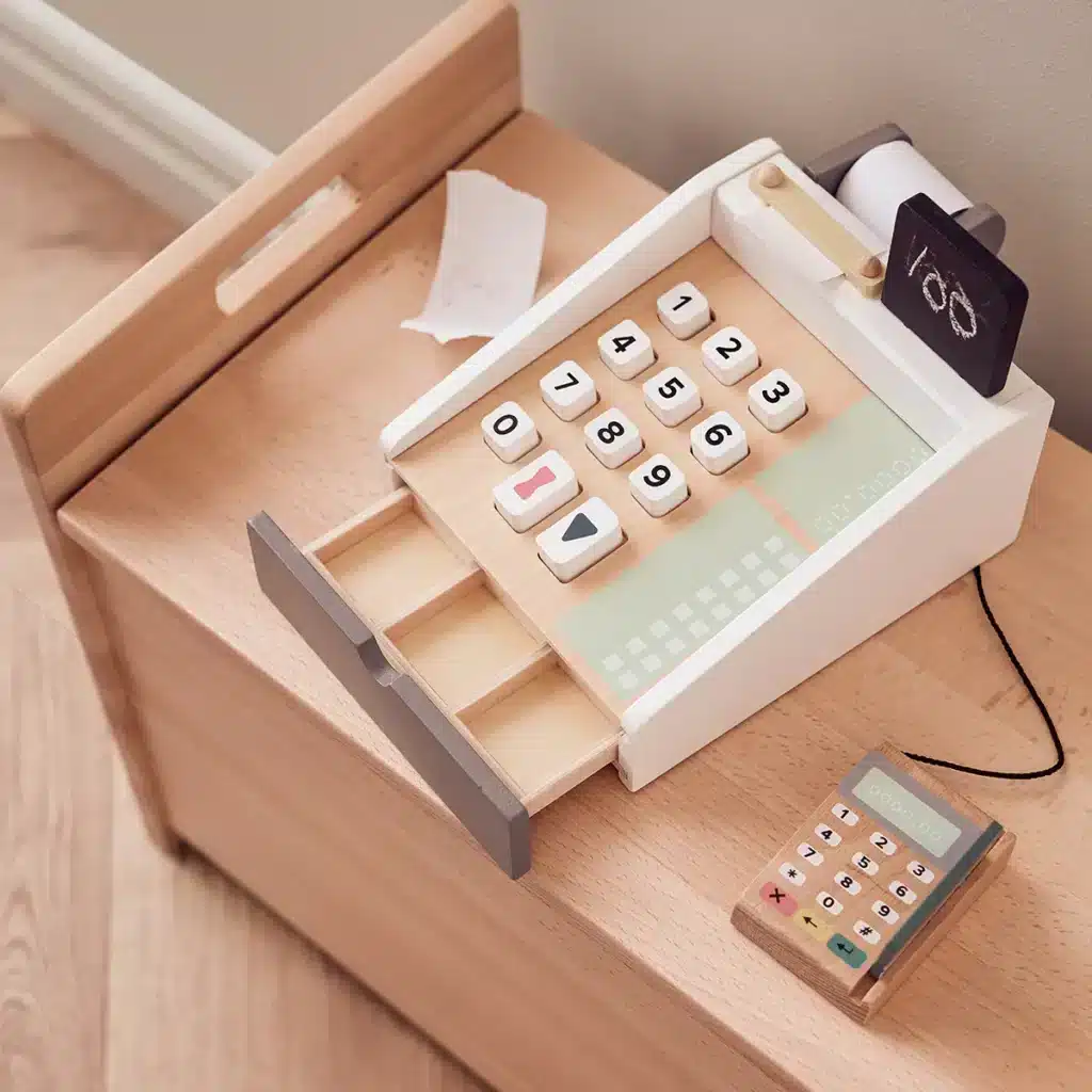 Kassa voor kinderen kid's conept Kassa voor kinderen kid's conept