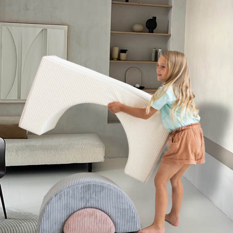 Regenbogen-Spielset Jindl® mit Cordbezug, Creme