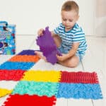 Set van 18 structuurmatten sfeer