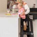 Samen bakken met 2-in-1 leertore zwart van Jindl