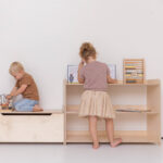 Speelgoedkast Jindl hoog met speelgoedkist