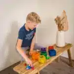 Spelen met magnetische blokken