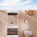 Houten marktkraam Kid's Concept HUB wit buiten