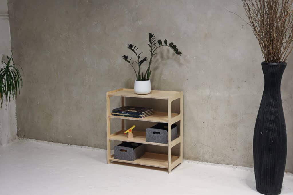 Jindl Montesossori speelgoedkast 4 schappen Jindl Montesossori speelgoedkast 4 schappen