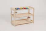 Montessori Jindl met drie schappen