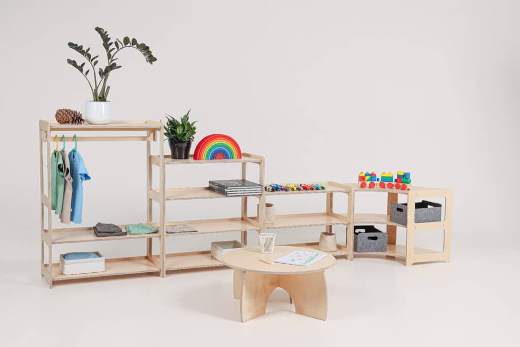 Jindl-Regale und Montessori-Möbel in der Kita