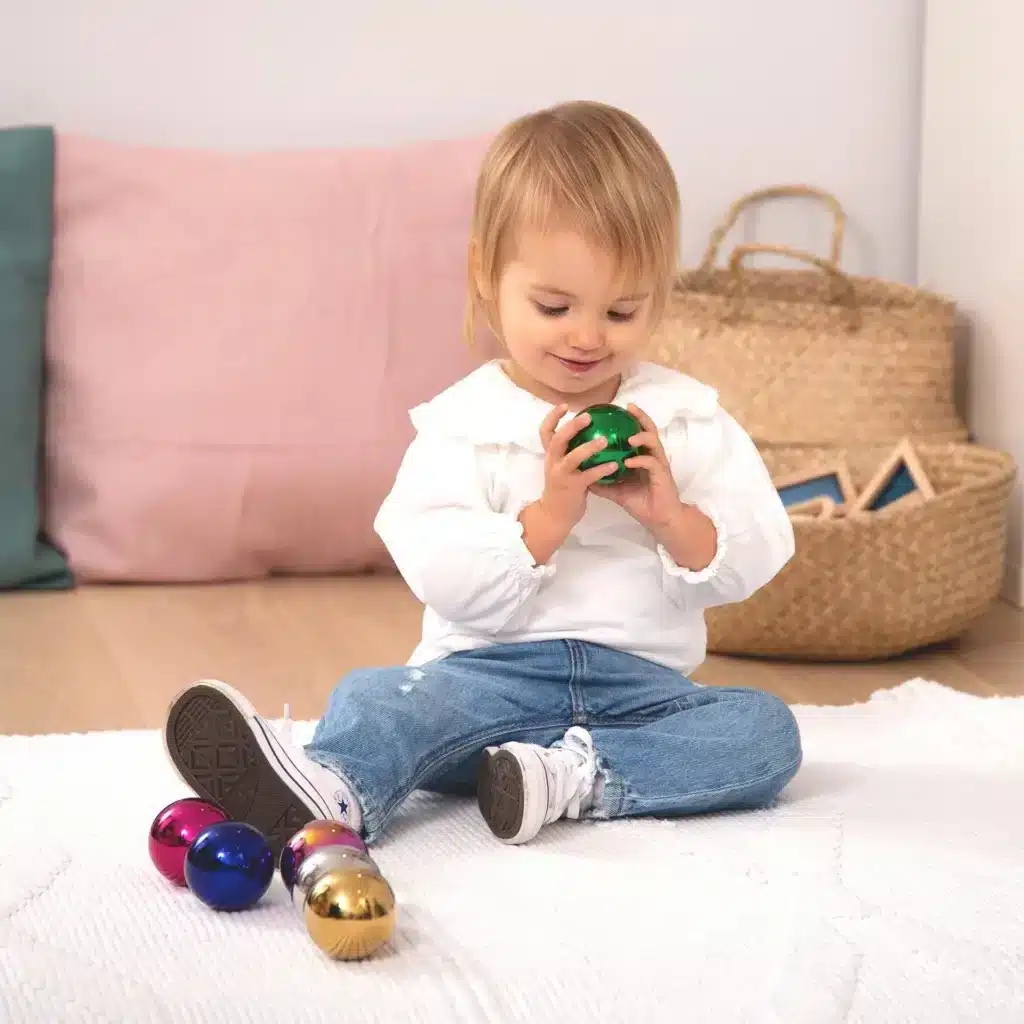 Sensorische reflecterende mystery ballen Tickit kleur (6 cm) spelen