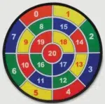 Wiskunde werpspel bord met ballen Tickit bord 2