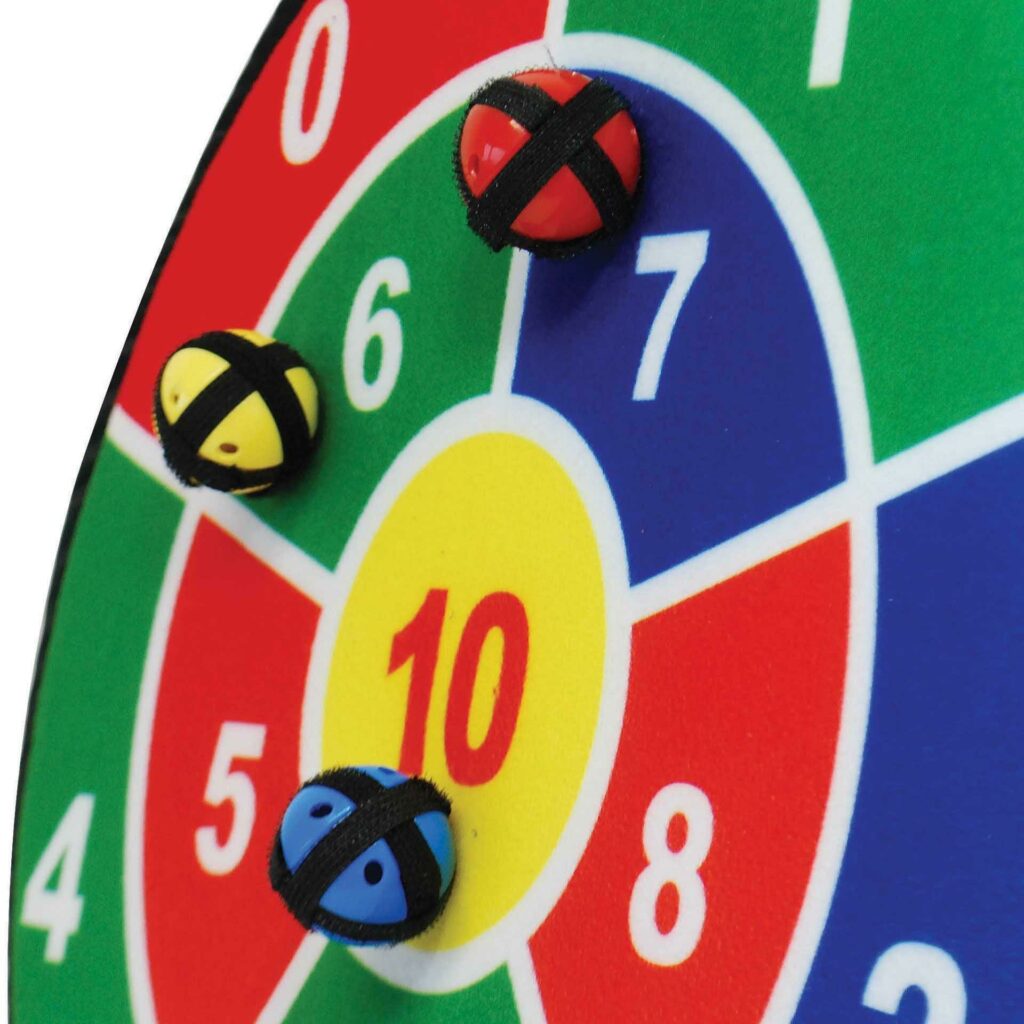 Wiskunde werpspel bord met ballen Tickit detail