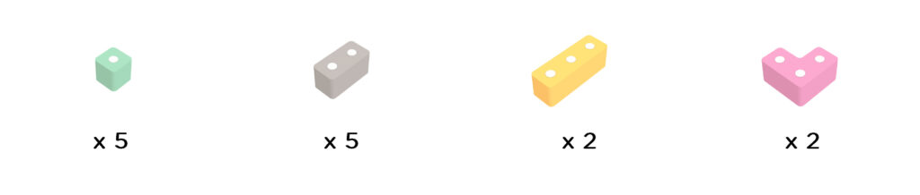 Anzahl der Magnetblöcke MICRO-Set