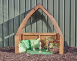 Houten speelhuis boog Jindl