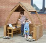 Houten speelhuisje kinderopvang