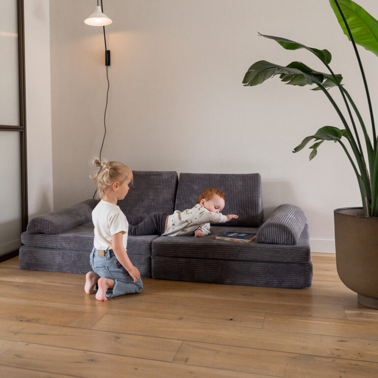 Jindl Cord Spielsofa Grau
