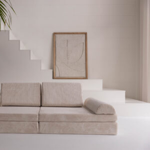 Jindl Spielsofa Cord beige freistehend