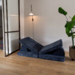 Jindl speelbank cord vrijstaand blauw