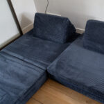 Jindl speelbank cord vrijstaand blauw bed