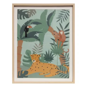 Schilderij met Jungle print Jindl