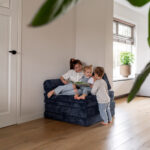 Speelbank Jindl ribstof blauw ik wil er ook bij