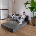 Speelbank Jindl ribstof legergroen chillplek