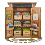 Bibliotheek voor buiten leesschuurtje