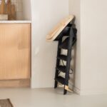 KAOS KLAPP kinderstoel zwart met babyzitje opgevouwen