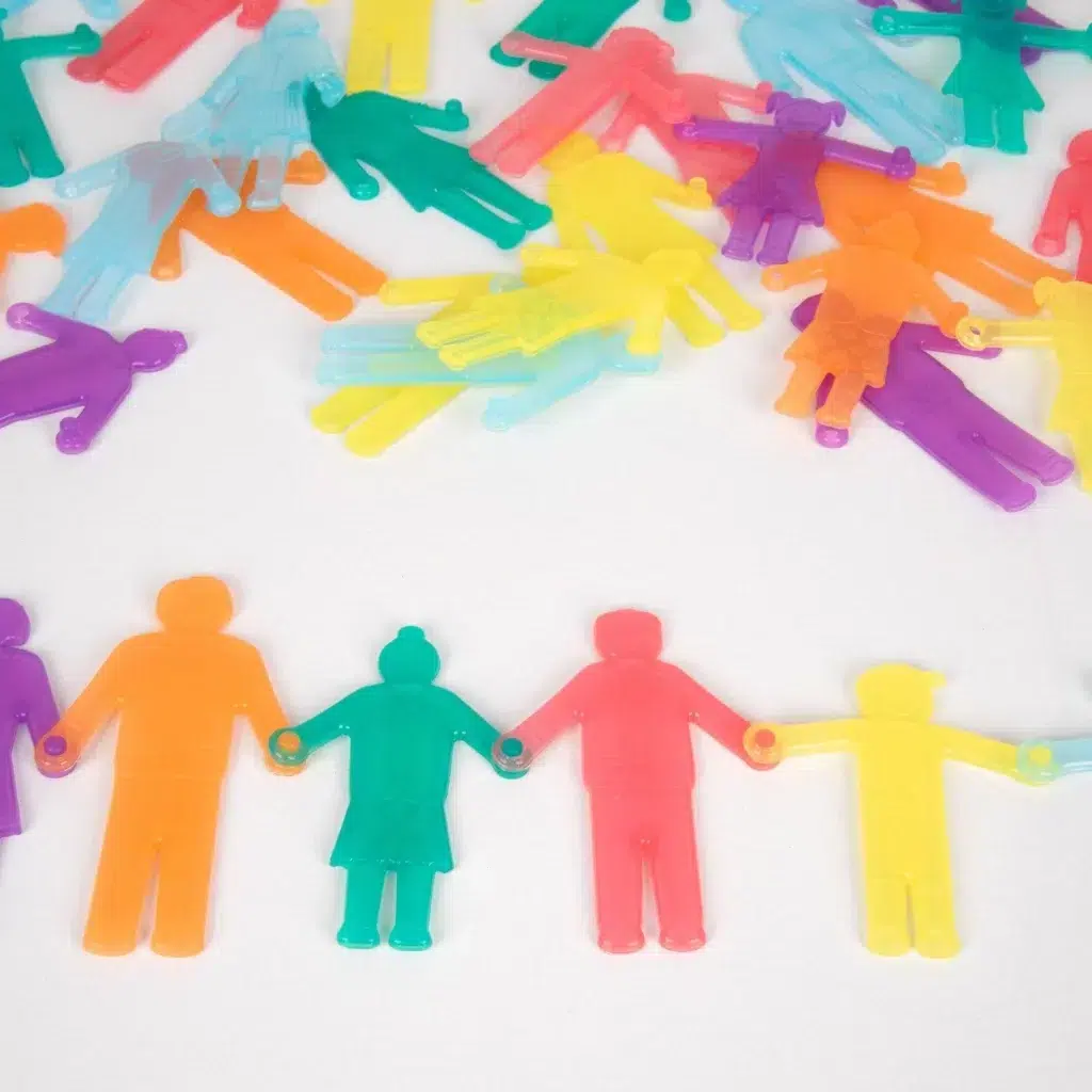 Siliconen poppetjes flexibel detail Tickit hand