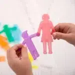 Siliconen poppetjes flexibel detail Tickit samen