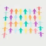 Siliconen poppetjes flexibel gesorteerd