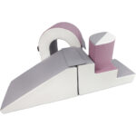 Foamblokken brug Jindl wit-grijs-paars