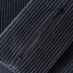 Speelbank Jindl ribstof donkergrijs detail rits