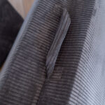 Speelbank Jindl ribstof donkergrijs handvat detail