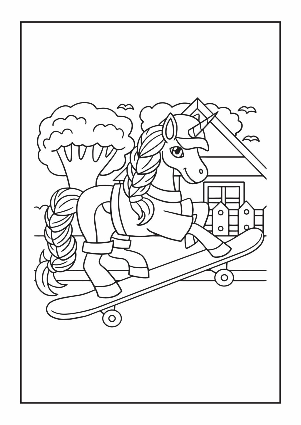 Eenhoorn kleurboek 5