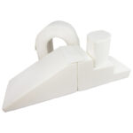 Foamblokken brug Jindl wit detail