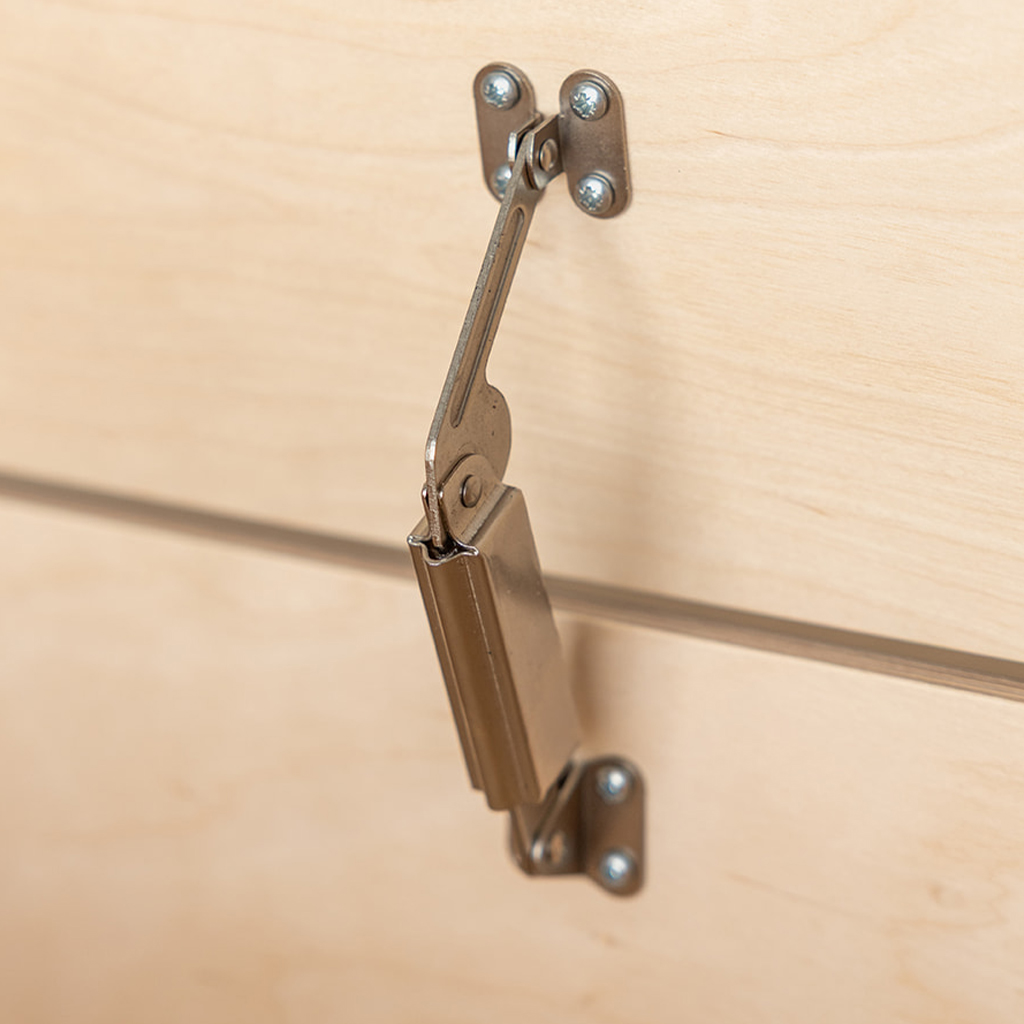 Jindl opbergkist detail scharnier Jindl opbergkist detail scharnier