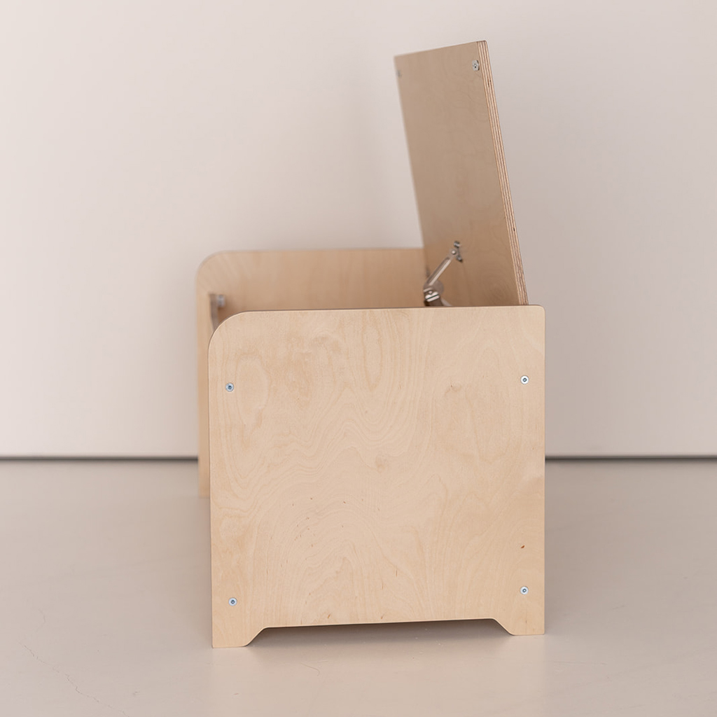 Jindl opbergkist zijkant open Jindl opbergkist zijkant open