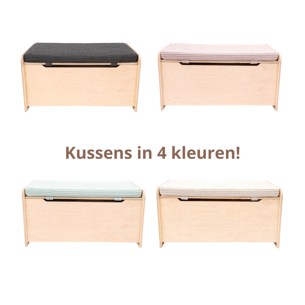 Kissen Spielzeugkiste Jindl 4 Farben