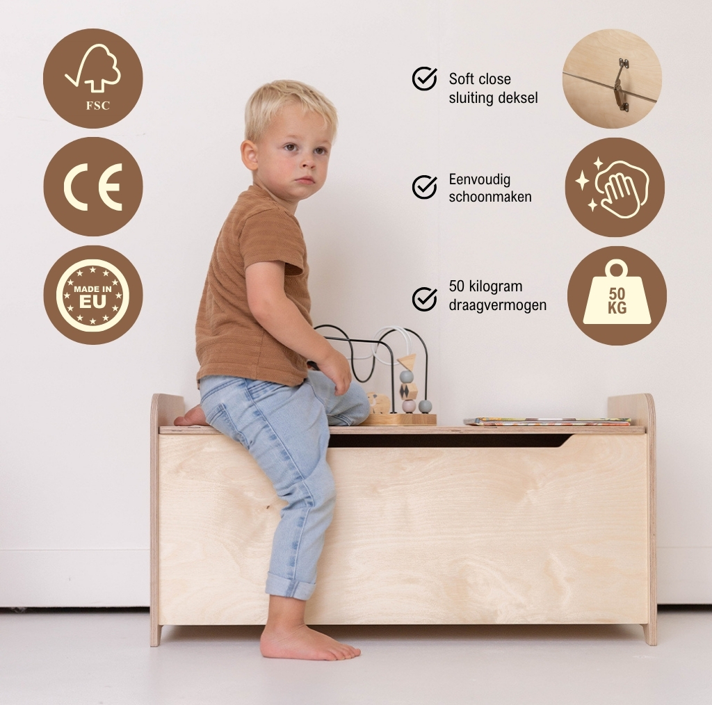 Speelgoedkist kenmerken Speelgoedkist Jindl kenmerken