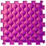 Massagemat set van 9 roze