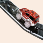 Coblo racebaan zwart raceauto