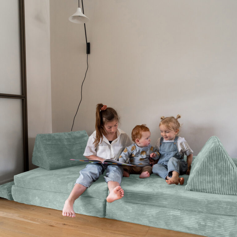 Jindl Spielsofa Cord Blaugrün chillen