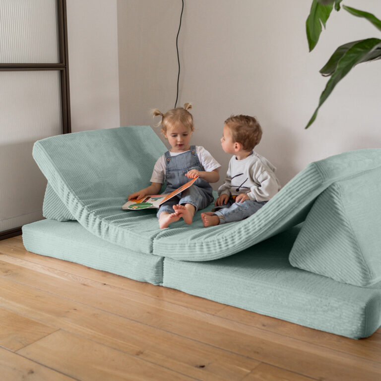 Jindl Spielsofa Cord Blaugrün toll spielen