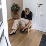 Houten krukje Jindl naturel hal