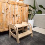 Houten krukje Jindl naturel vrijstaand badkamer