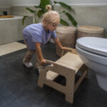 Houten krukje Jindl naturel wc