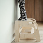 Houten opstapje Jindl keuken detail