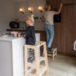 Houten opstapje Jindl naturel leertoren