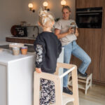 Houten opstapje Jindl naturel plezier in de keuken