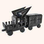 Coblo magnetische bouwstenen zwart trein
