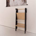 Jindl leertoren inklapbaar en verstelbaar hout en zwart inklapbaar