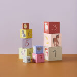 Kartonnen stapelblokken Kid's concept vrijstaand diertjes